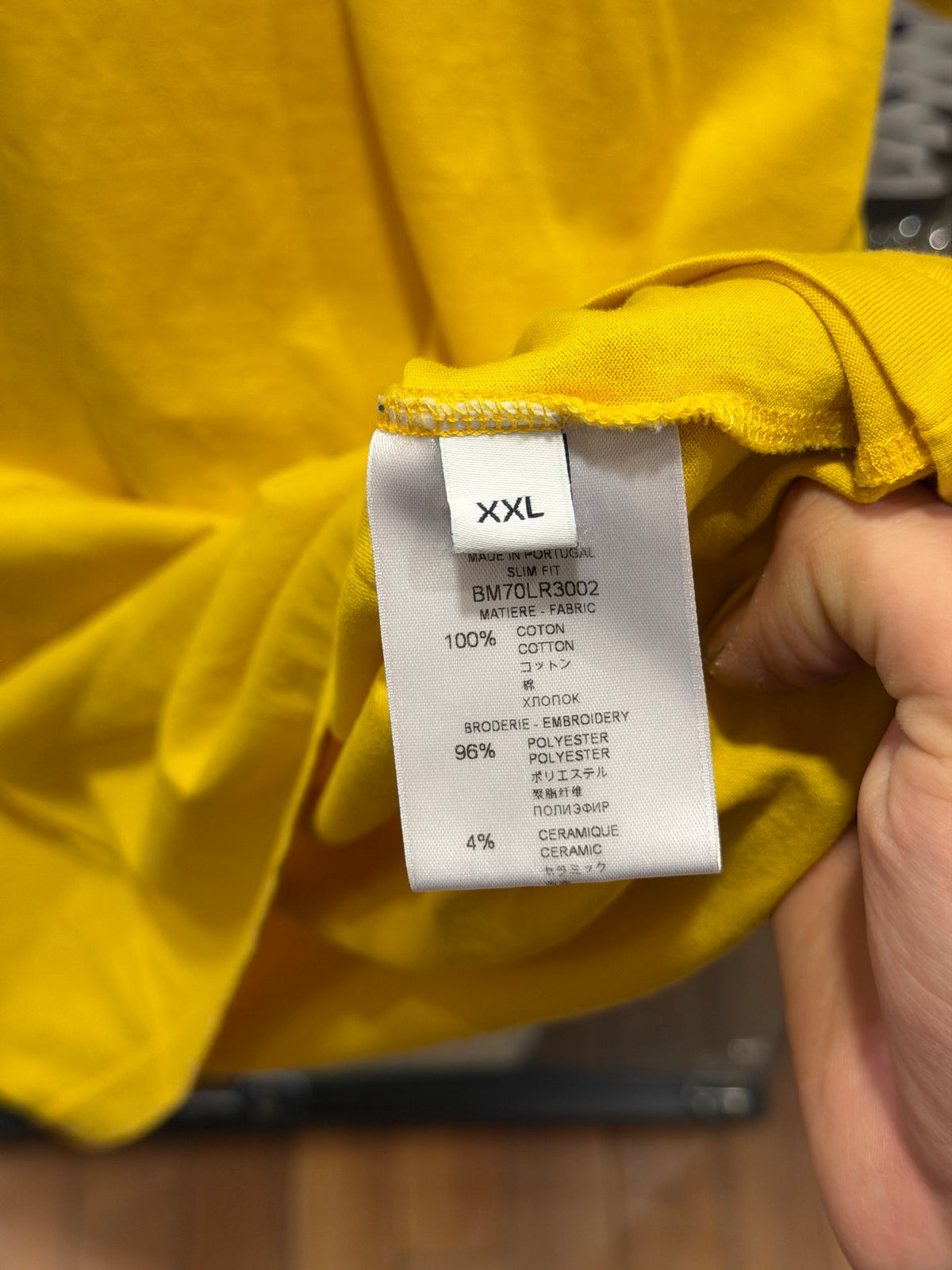 Givenchy Script Logo Tee - Yellow