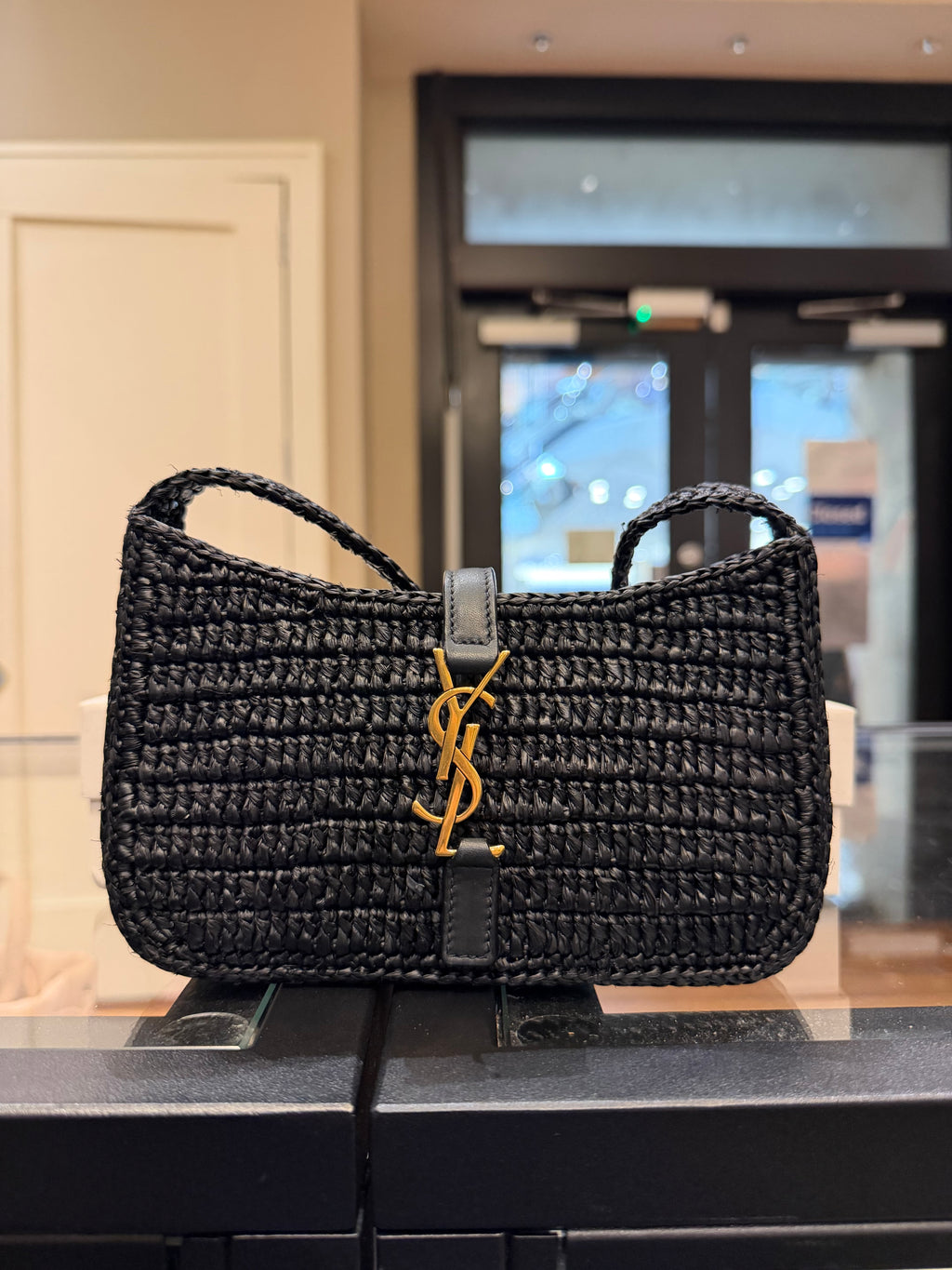 Saint Laurent Raffia Le 5 á 7 Mini