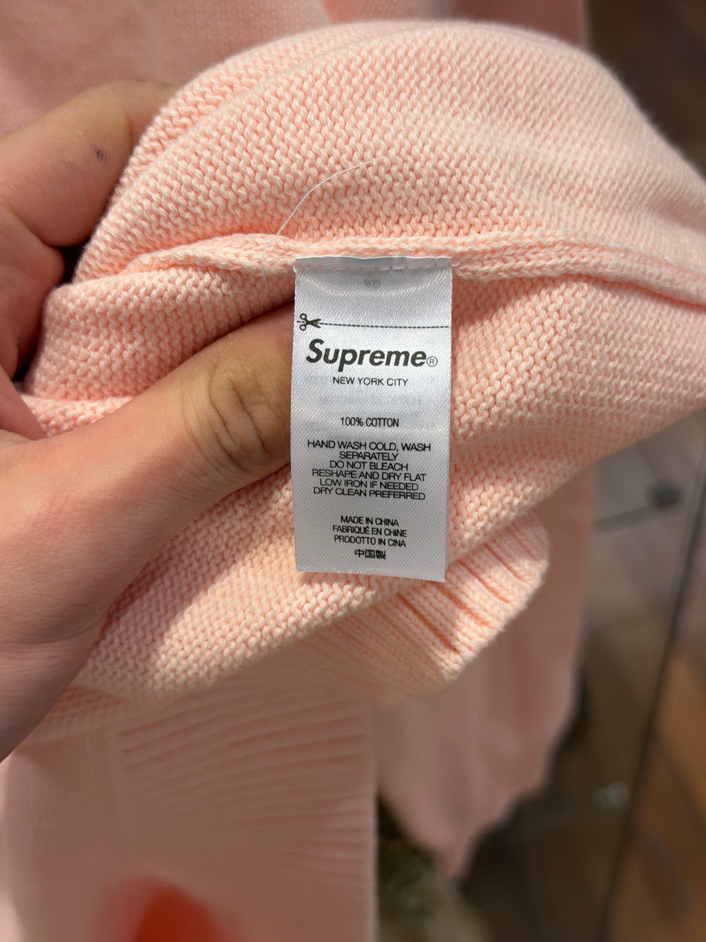 Supreme Tonal Panel Knit Sweater