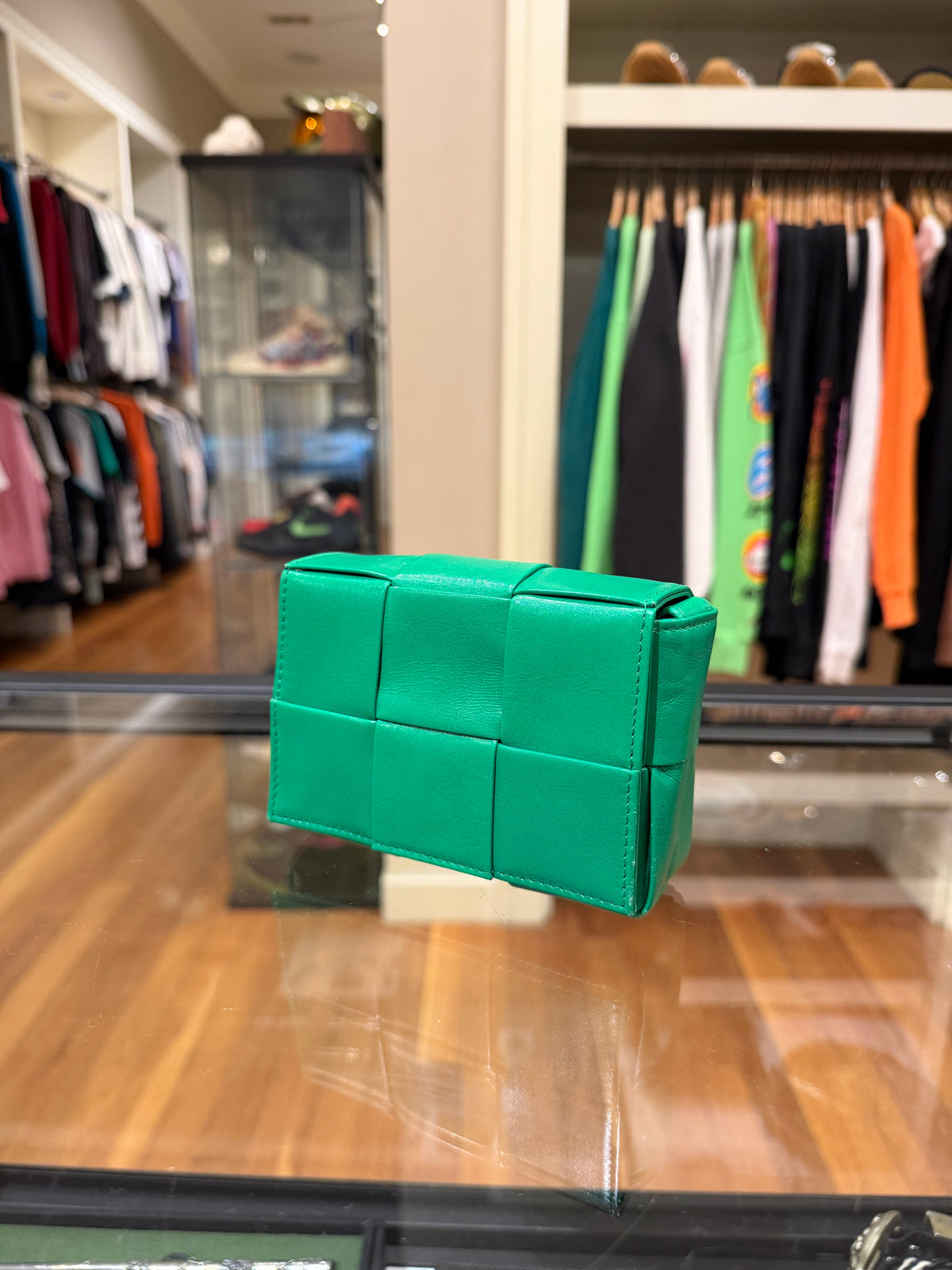 Bottega Veneta Candy Cassette Crossbody Bag Mini Intreccio