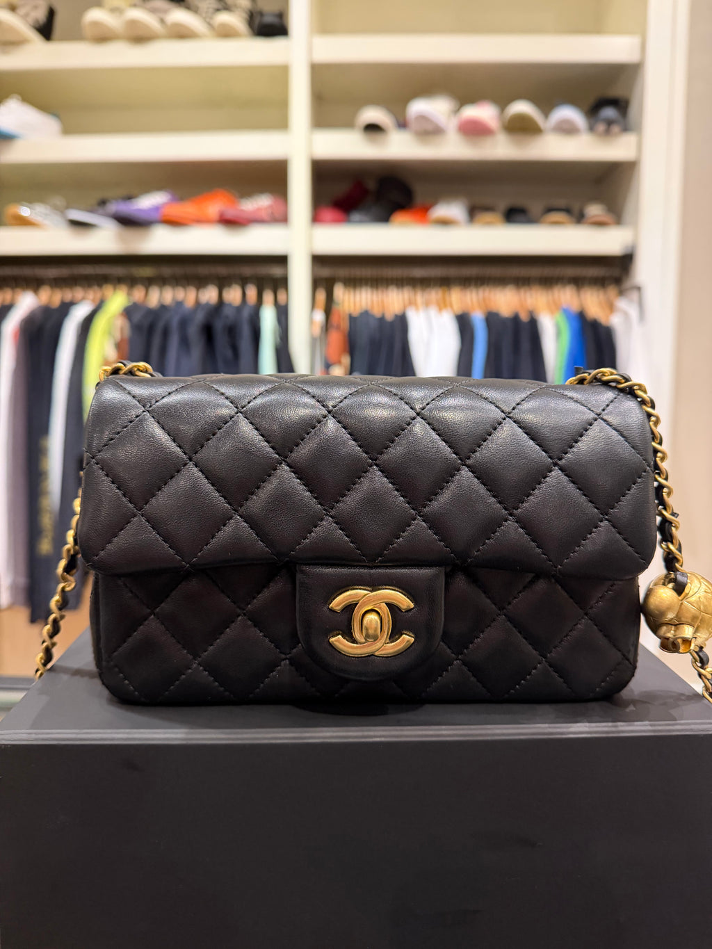 Chanel Pearl Crush Rectangular Mini Flap Bag