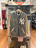 Yankees Starter UO Exclusive Blocked Varsity Jacket - Houndstooth