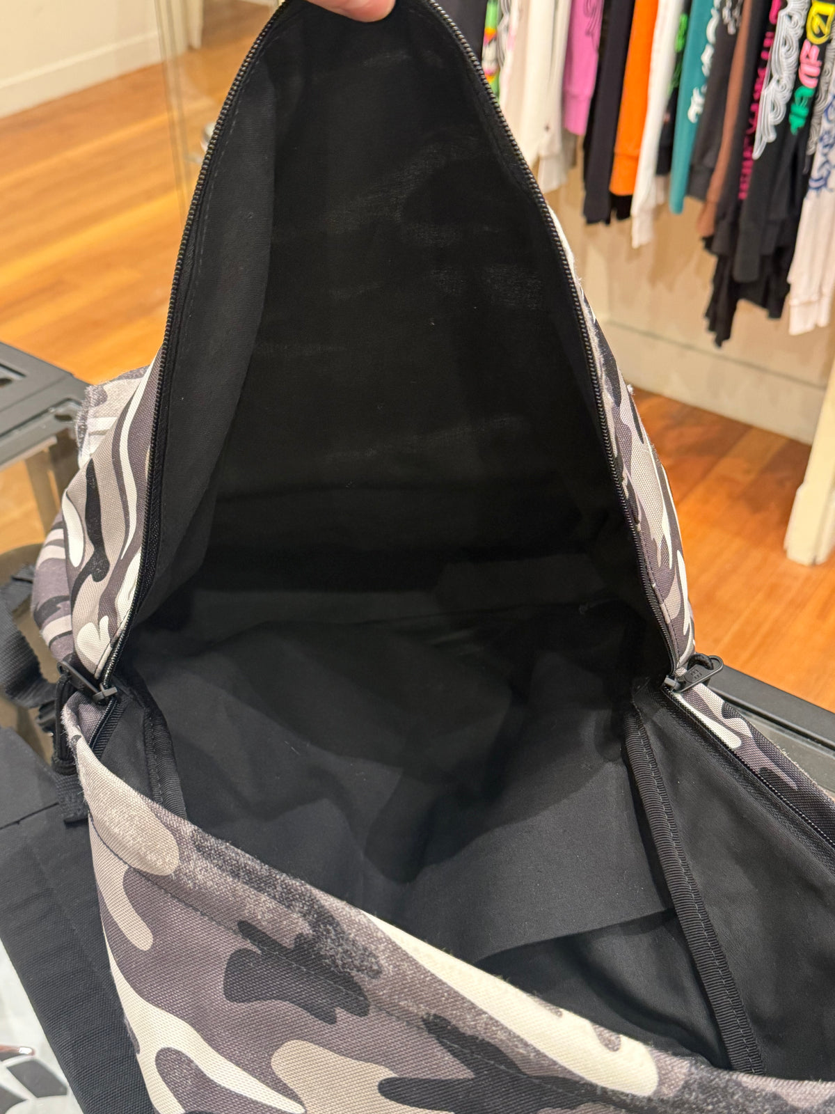 Balenciaga Nylon Snow Camo Explorer Backpack