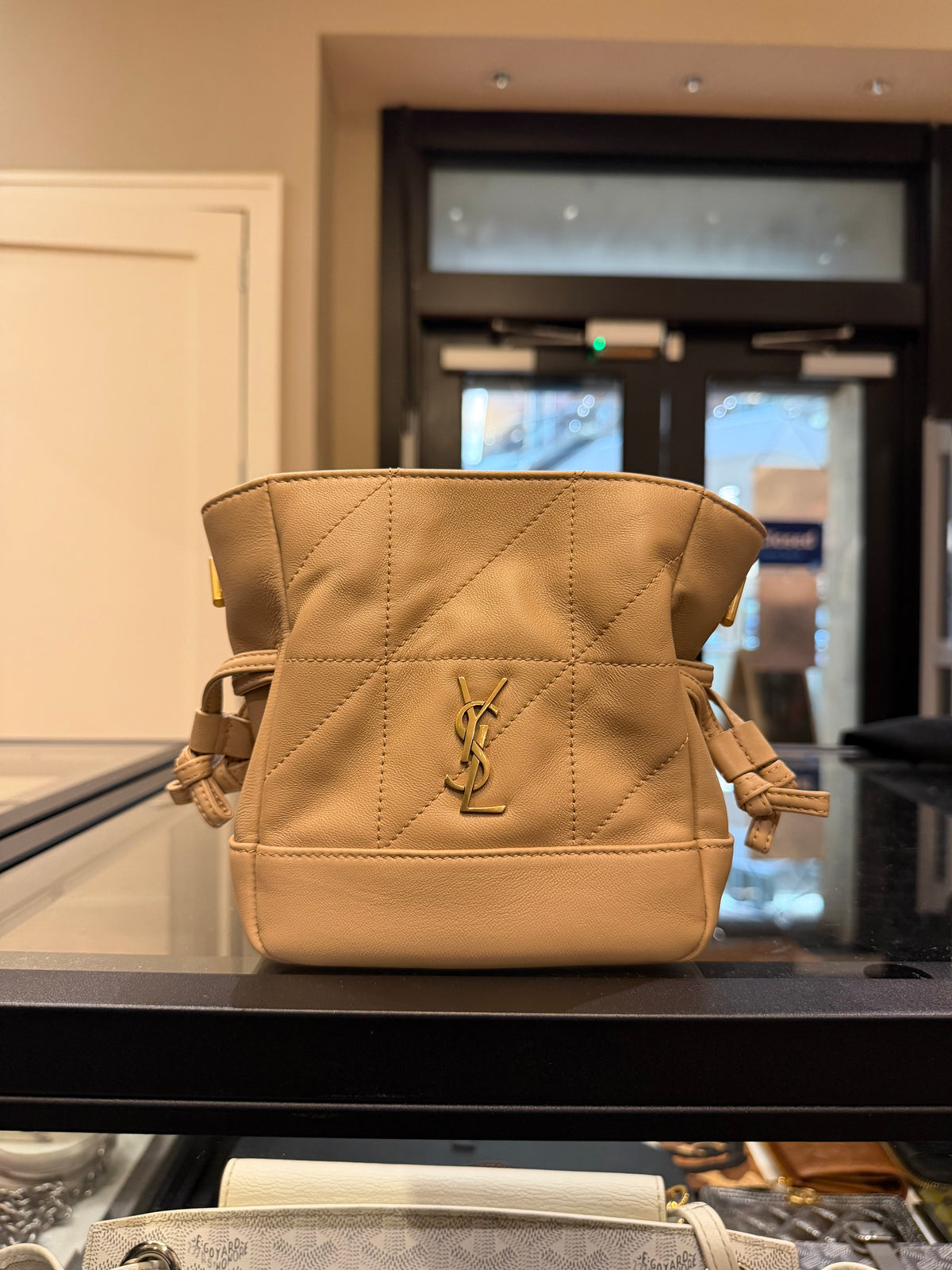 Saint Laurent Mini Jamie Leather Shoulder Bag