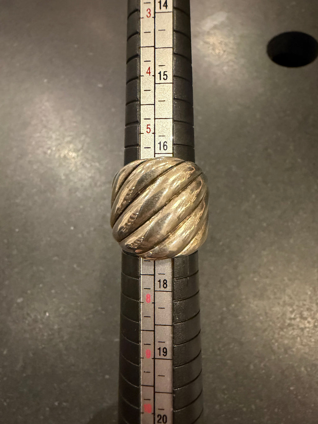 David Yurman Fluted Silver Ring