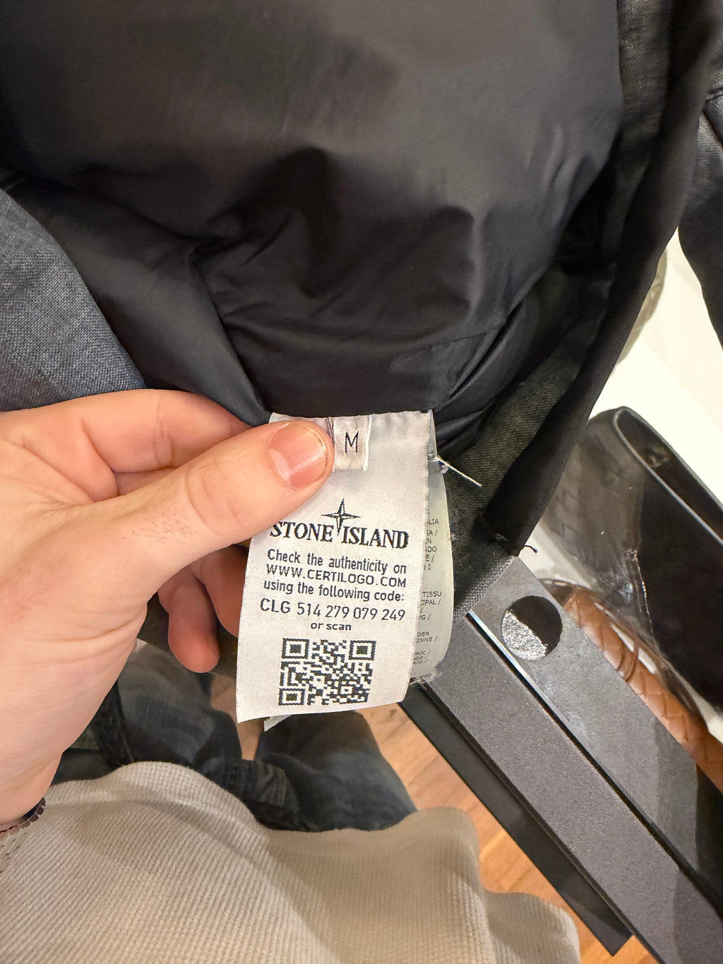 Stone Island Lino Resinato Down Jacket
