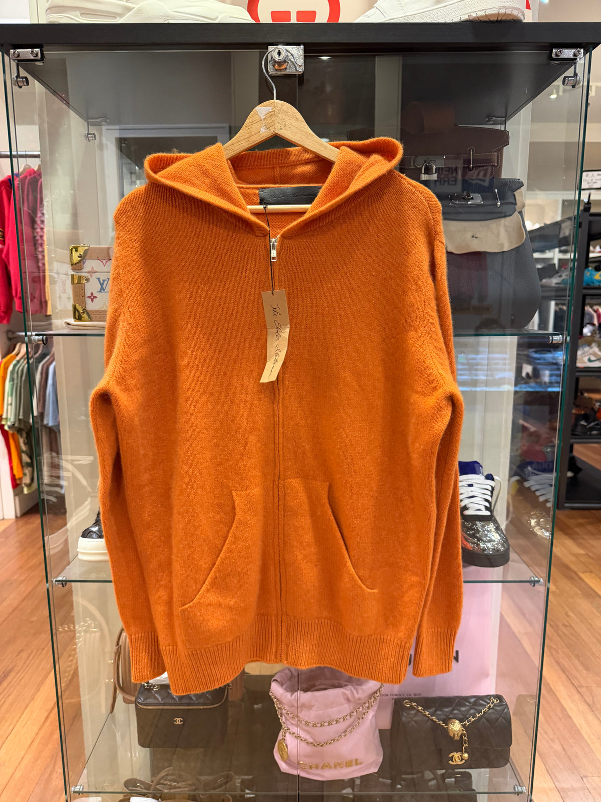 The Elder Statesman Zip Up Hoodie - Orange