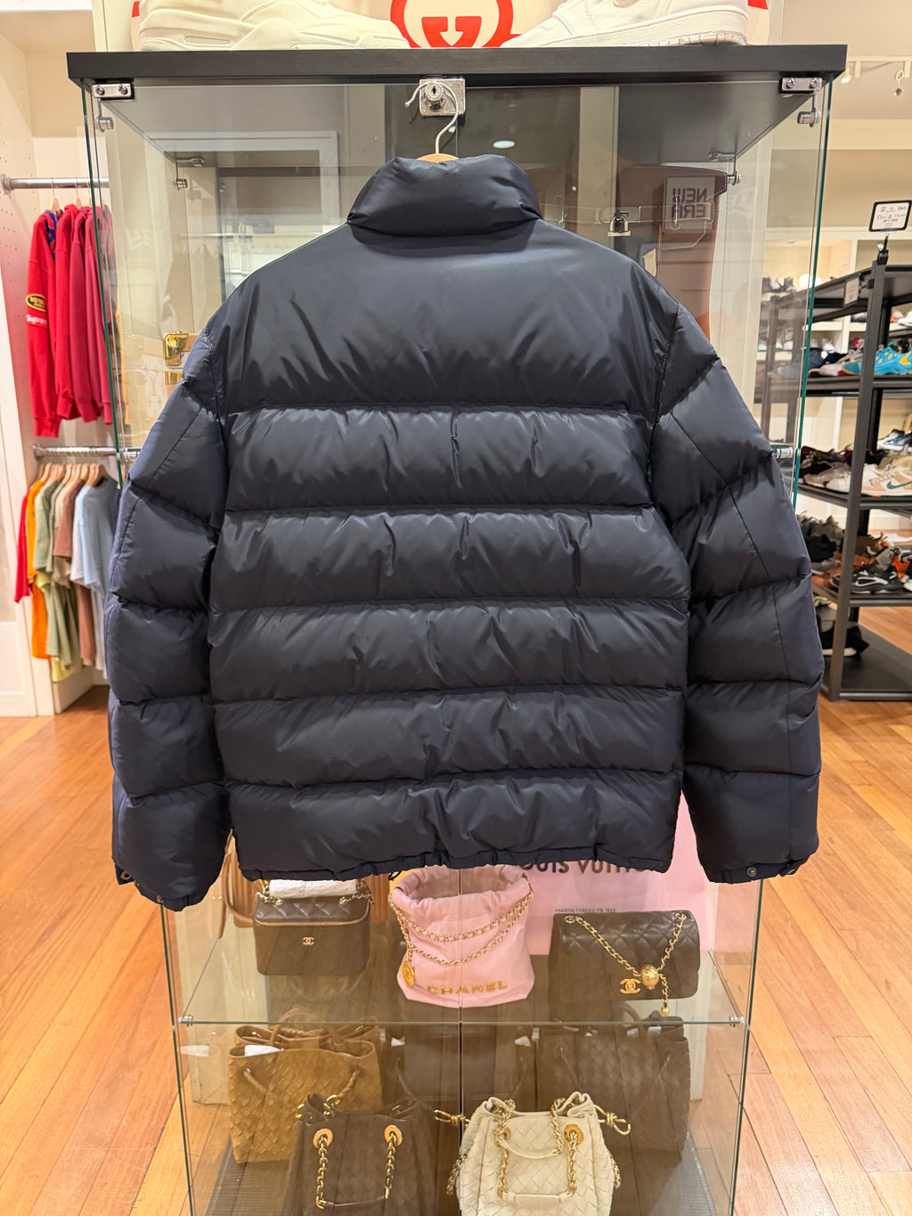 Prada Down Puffer Jacket -
Navy