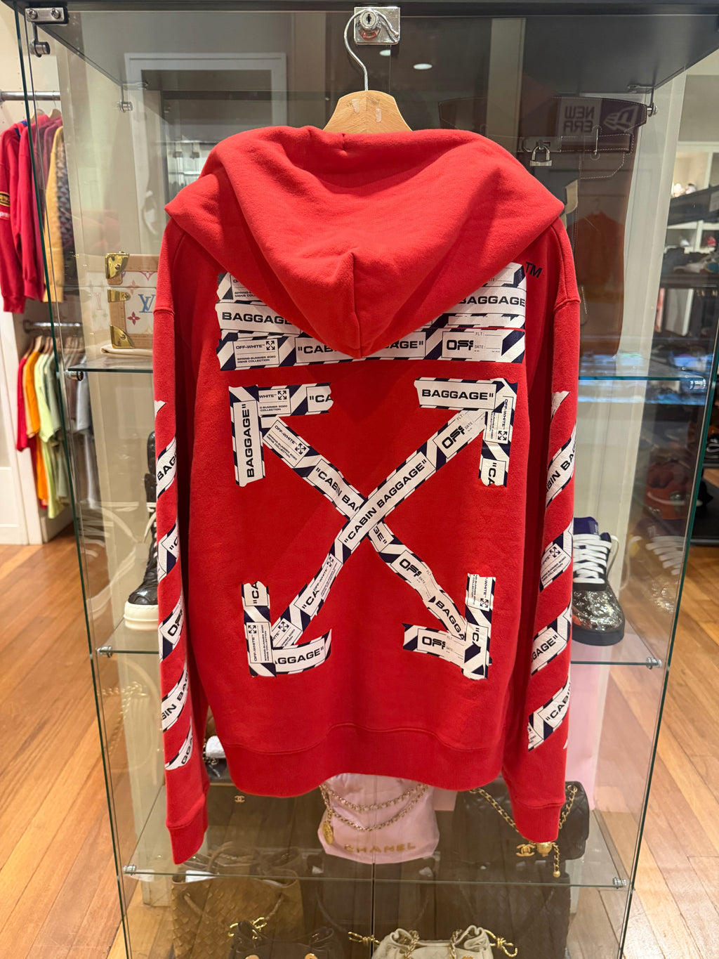 Off-White Airport Tape Diag Hoodie