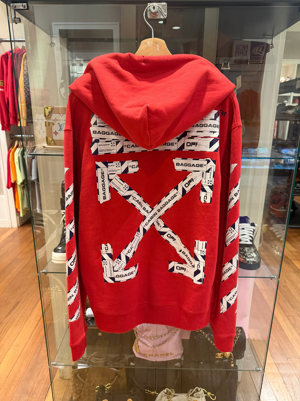 Off-White Airport Tape Diag Hoodie