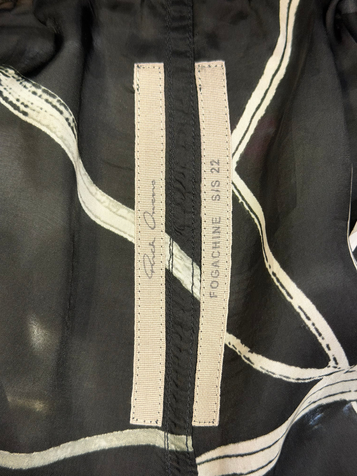 Rick Owen’s Fogachine Shorts SS22 - Black/White