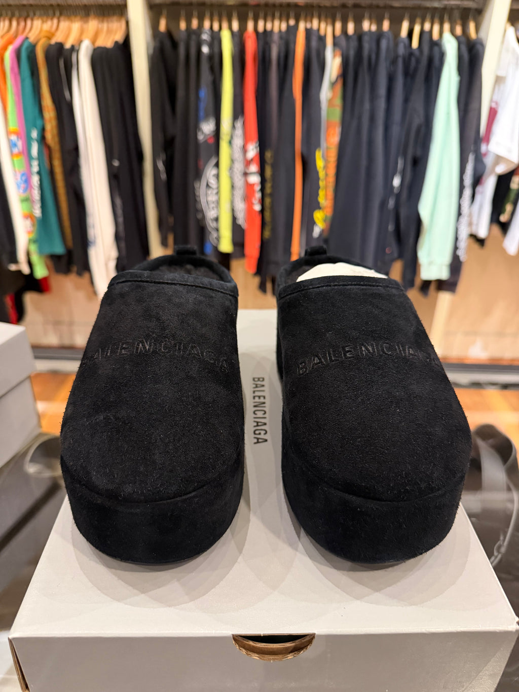 Balenciaga Soft Platform Mule - Black