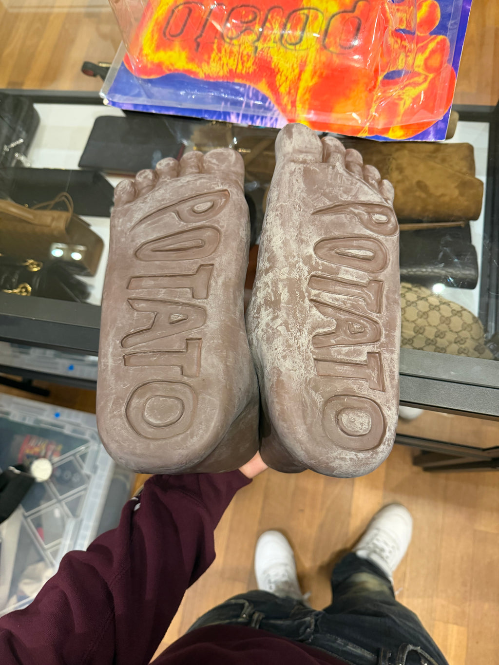 Imran Potato Caveman Slippers