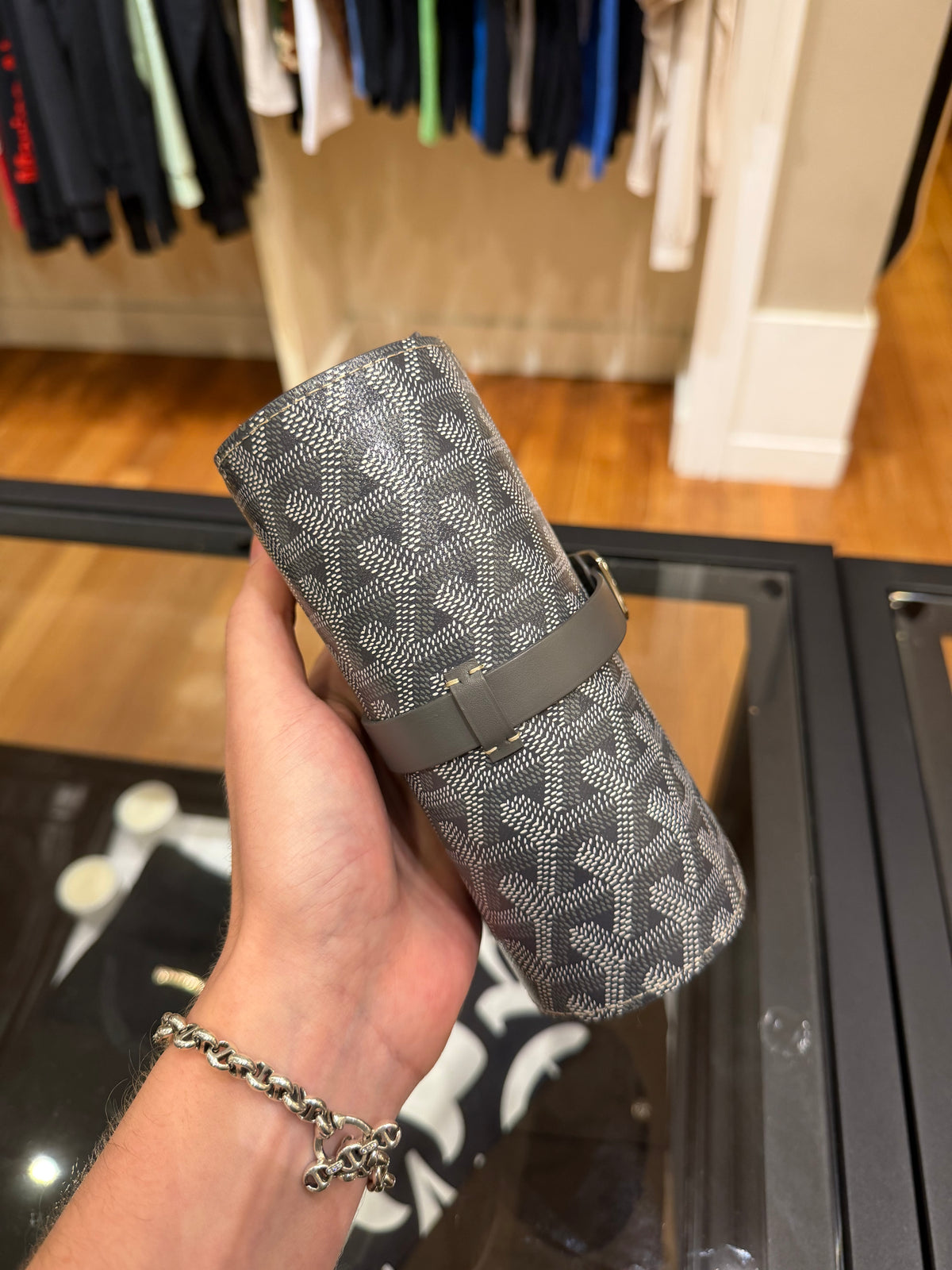 Goyard Montre De Voyage Grey Double Watch Case