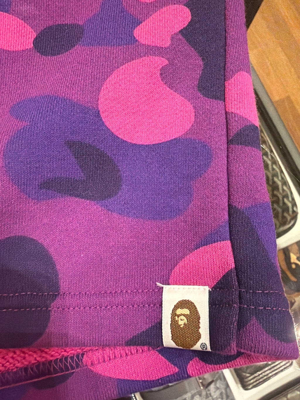 Bape Camo Sweatshorts - Purple