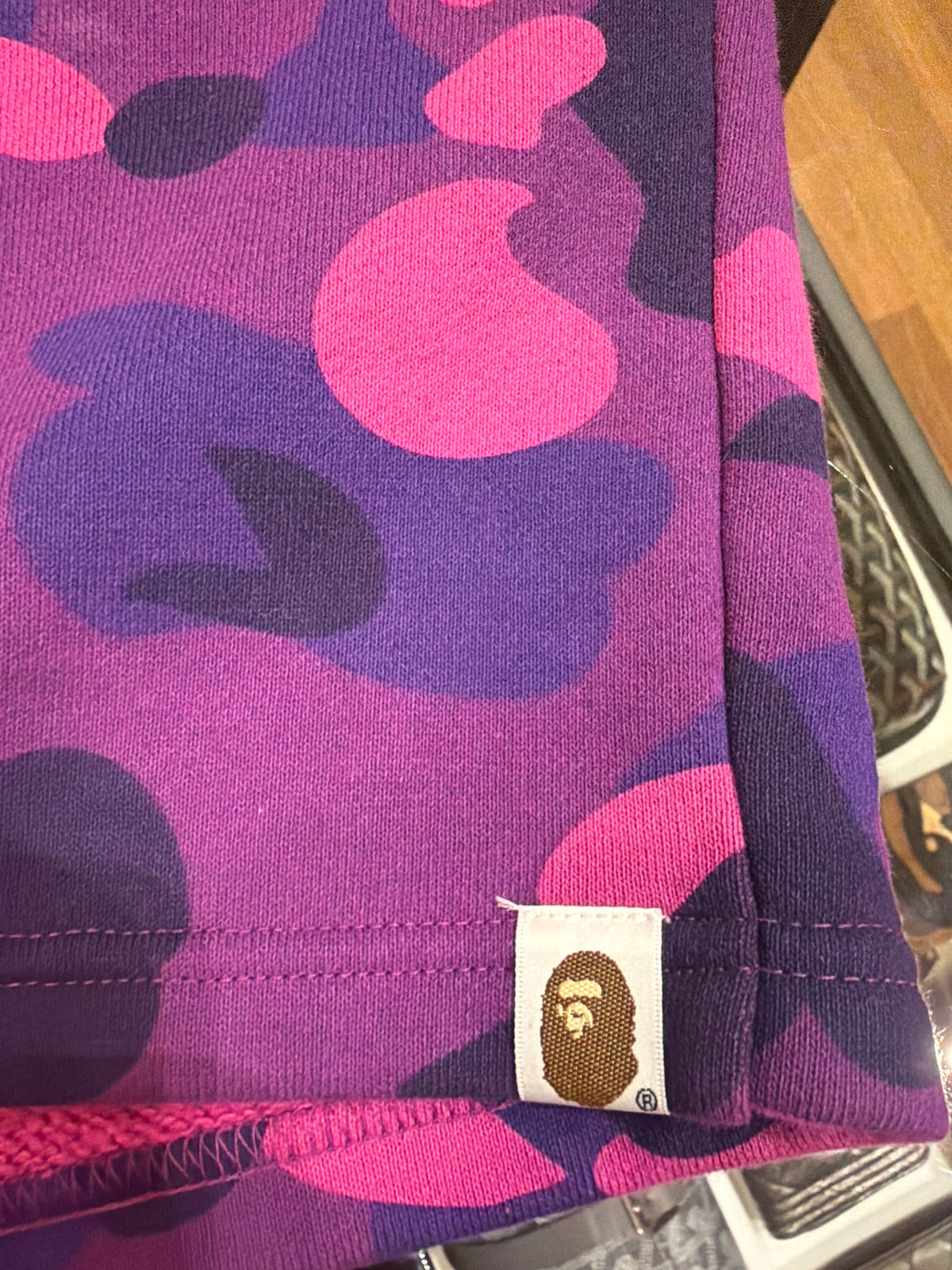 Bape Camo Sweatshorts - Purple