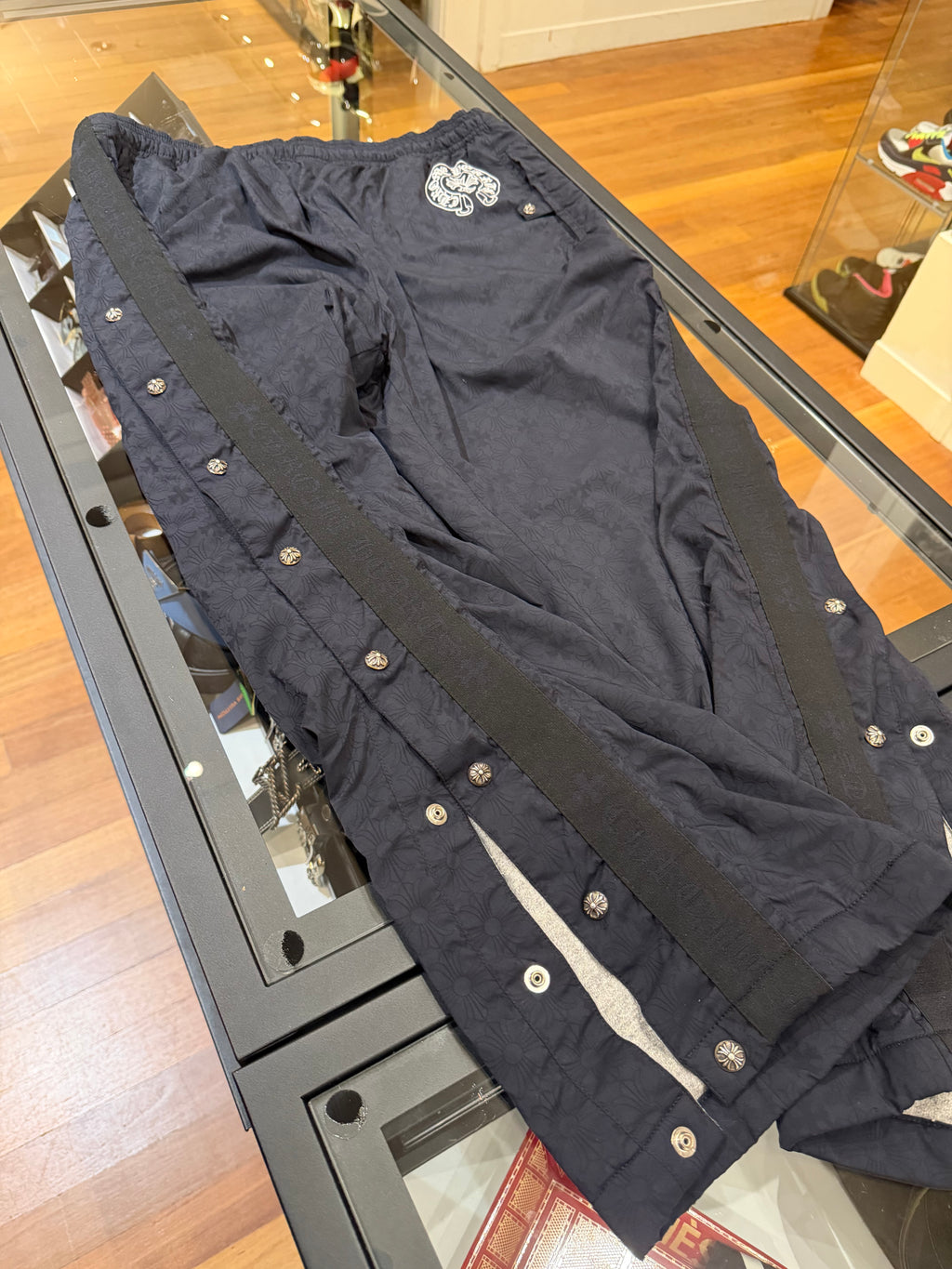 Chrome Hearts Monogram Snap Track Pants