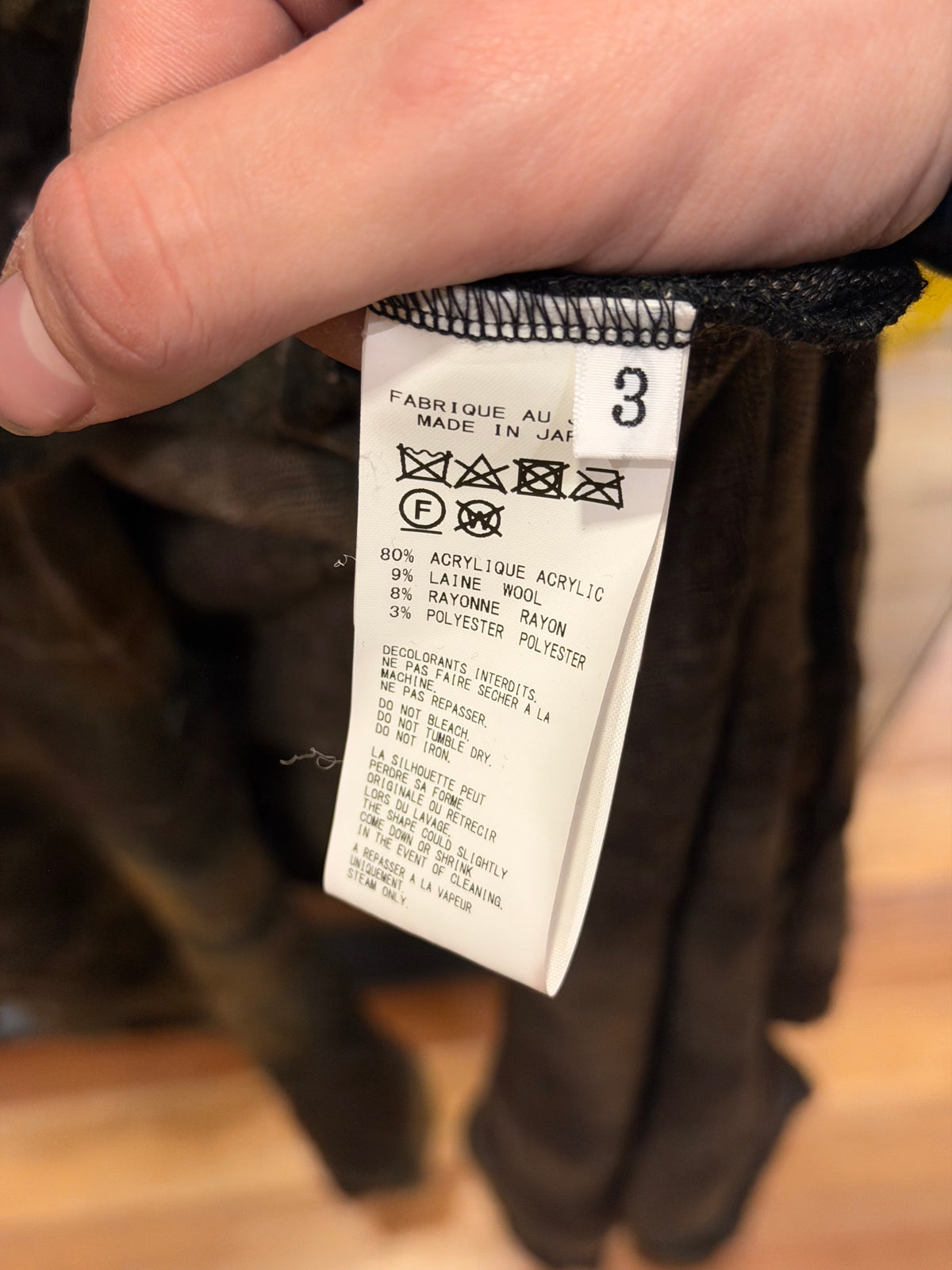 Yohi Yamamoto Long Scarf Flannel