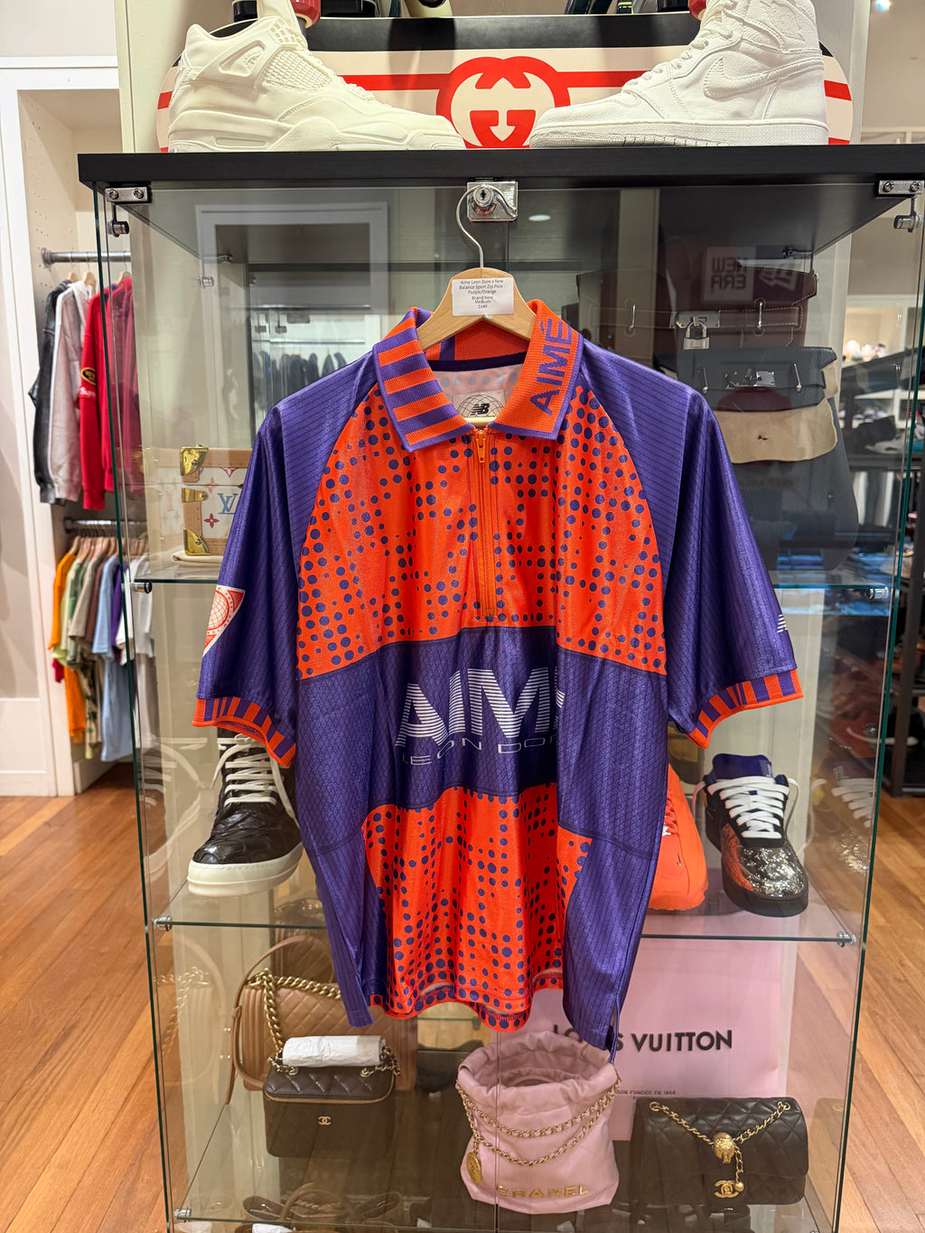 Aime Leon Dore x New Balance Sport Zip Polo - Purple/Orange