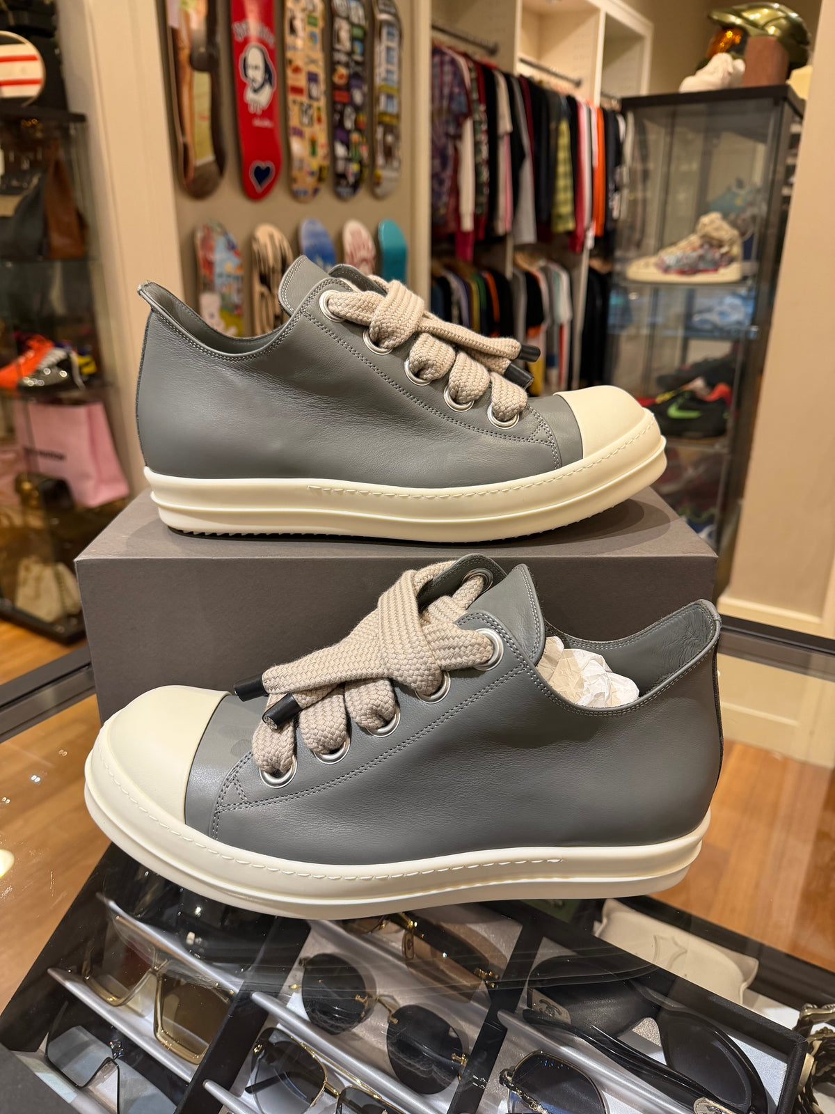 Rick Owens Jumbolace Ramone - Grey