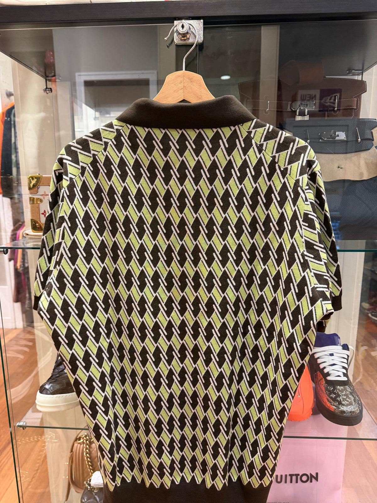 Prada Diamond Pattern Polo