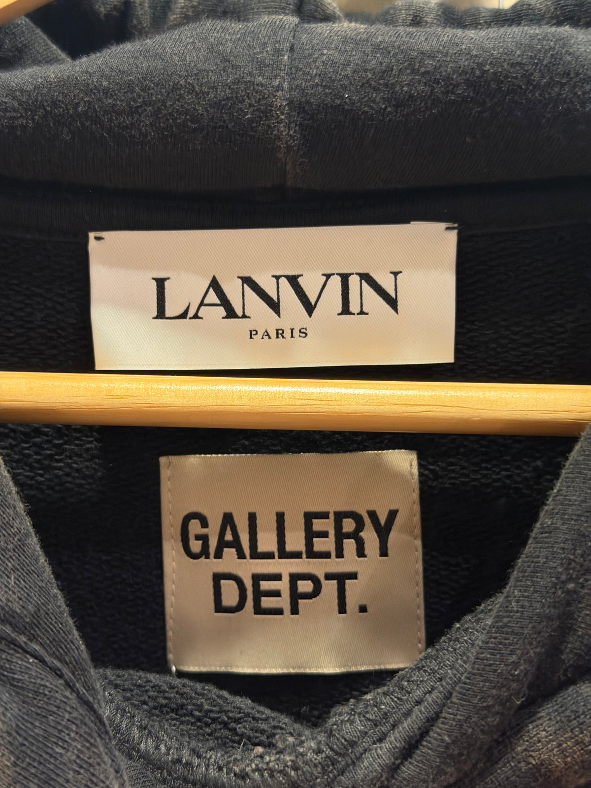 Gallery Dept. x Lanvin Painted Hoodie - Black