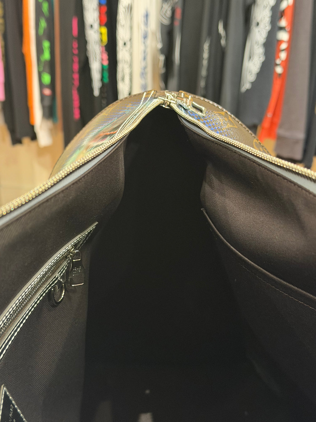 Louis Vuitton Keepall Bandoulière 50 Metallic Nebula Monogram 2023 Duffle Bag