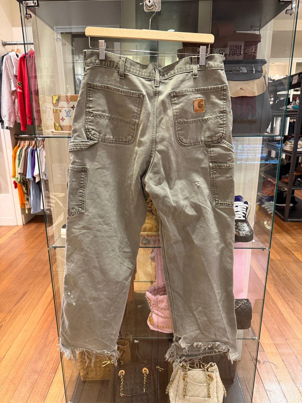 Carhartt Distressed Carpenter Pants - Green