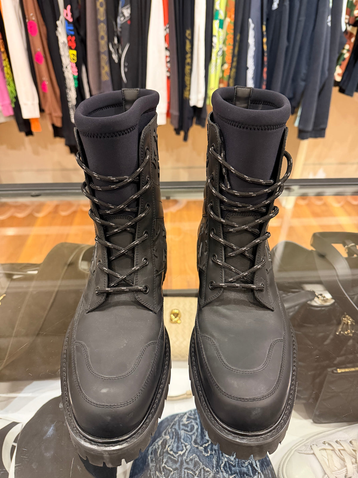Louis Vuitton Landscape Ankle Boots - Embossed Monogram Black