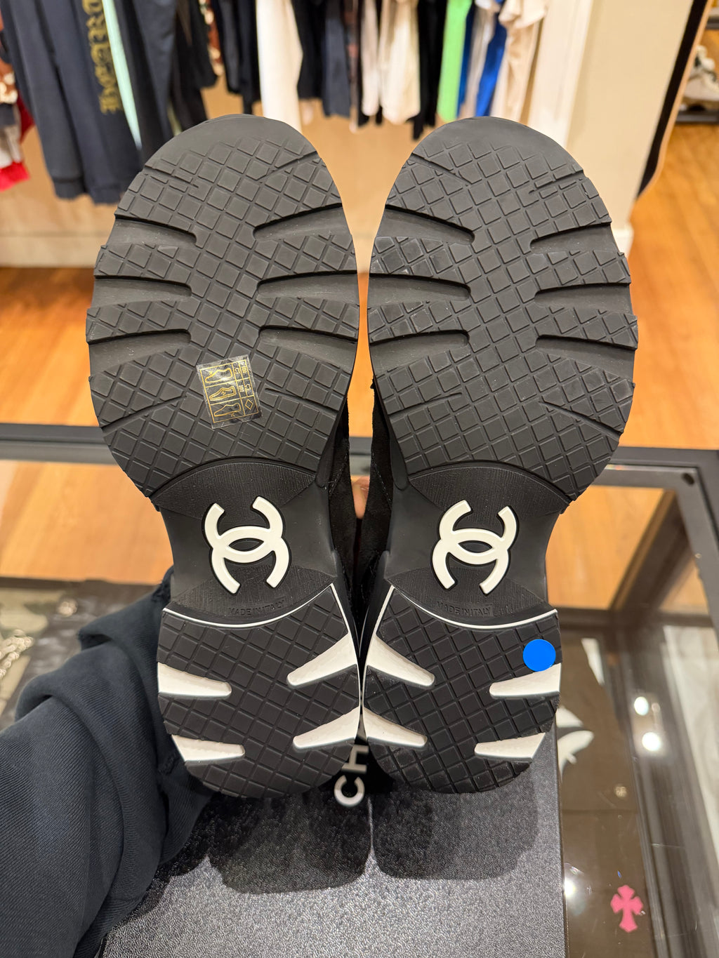 Chanel Heel Sneakers - Black