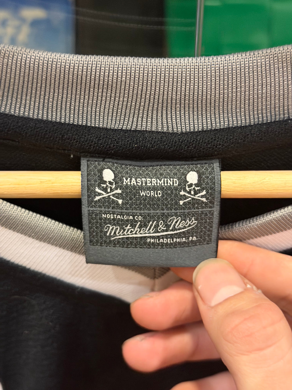 Mitchell & Ness x Mastermind World Hockey Jersey - Black
