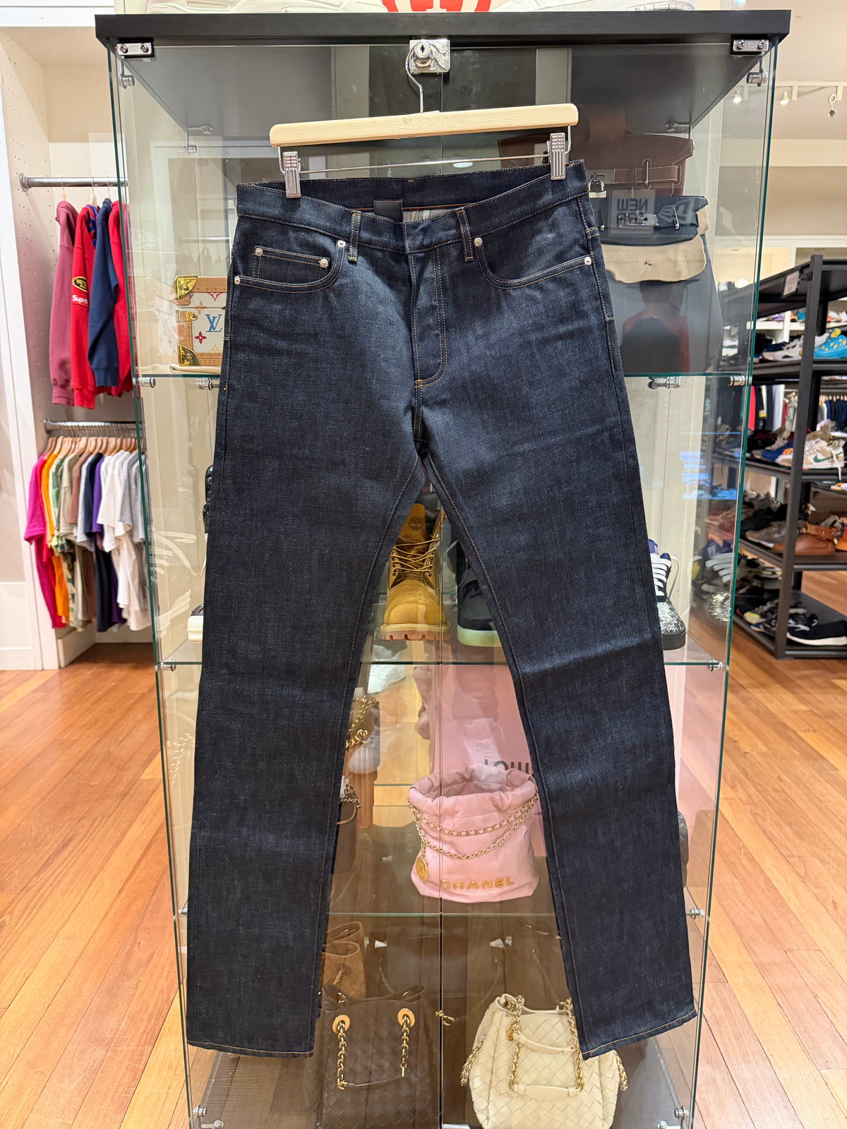 Dior Homme AW11 Nostalgy Brut Denim Jeans By KVA - Blue