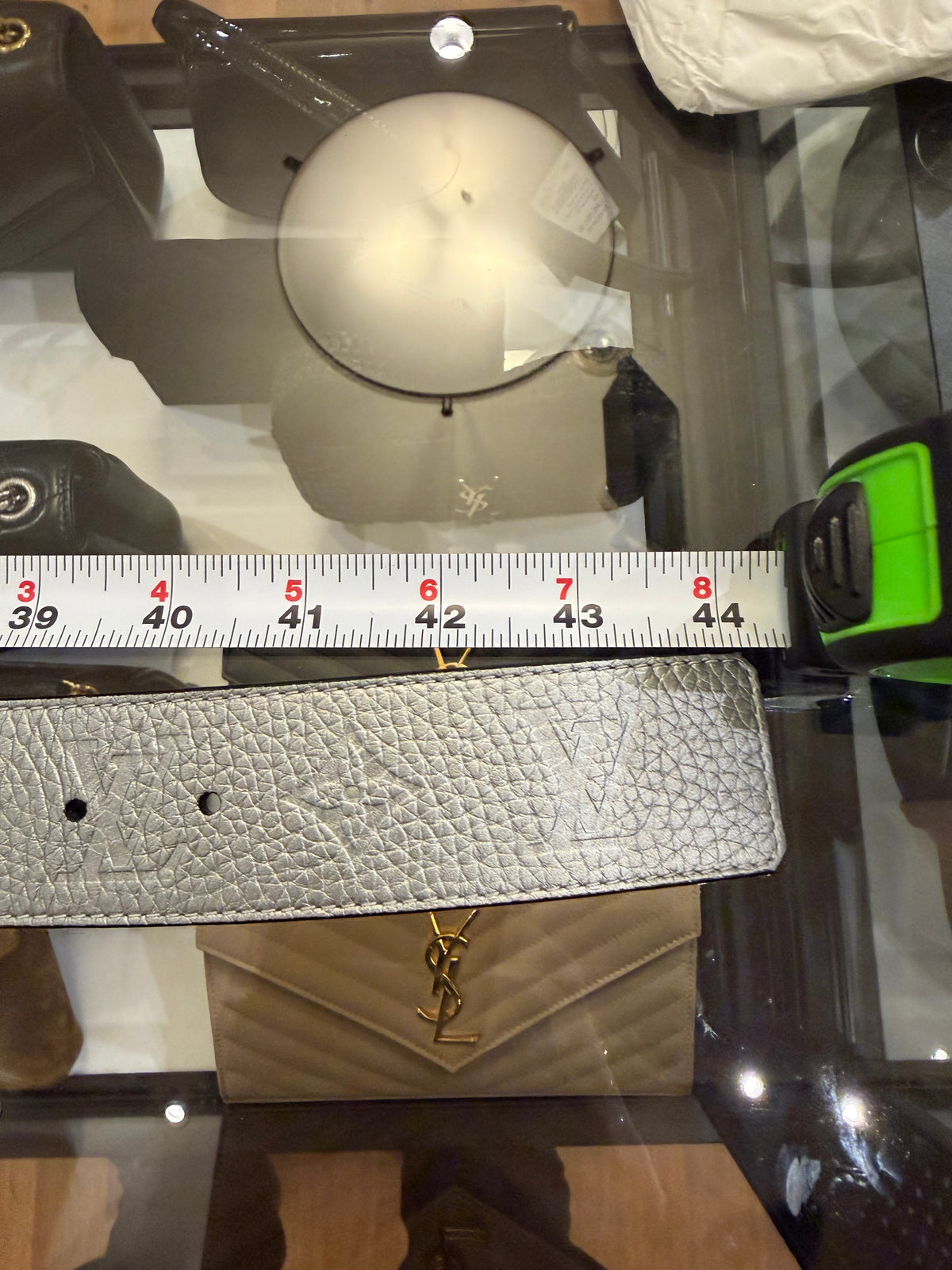 Louis Vuitton Monogram Belt - Silver