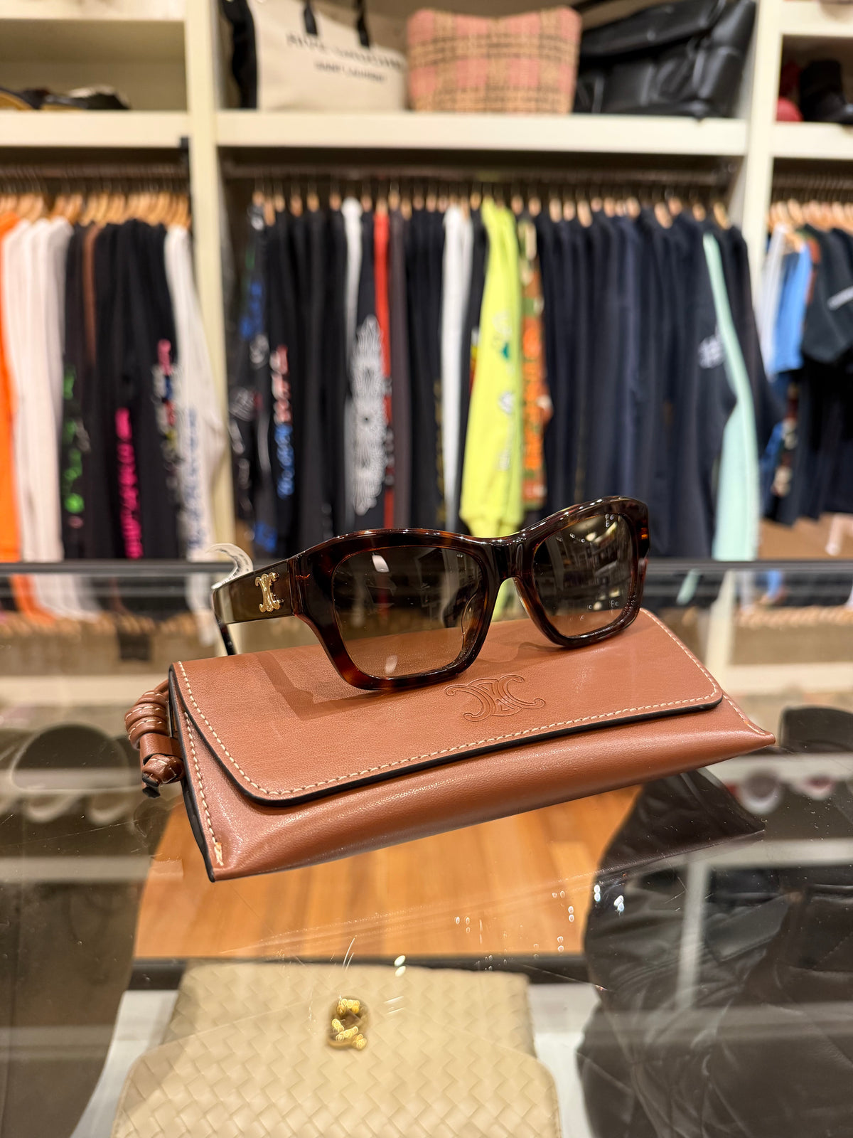 Celine Triomphe 55MM Square Sunglasses