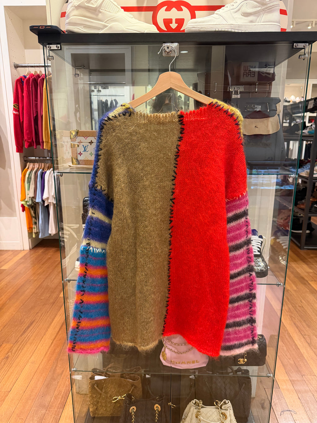 Marni FW22 Patchwork Mohair Knit Sweater
