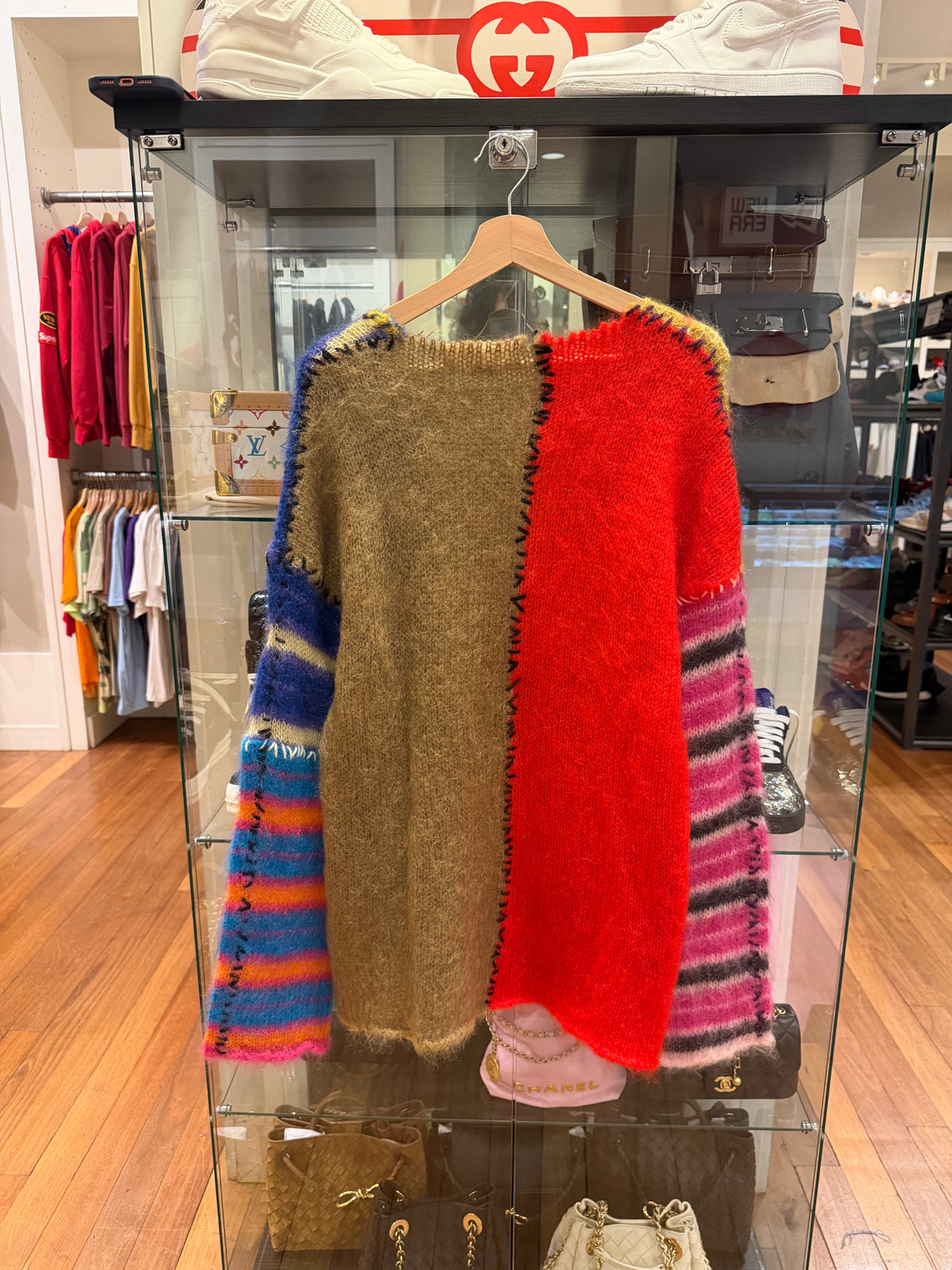 Marni FW22 Patchwork Mohair Knit Sweater