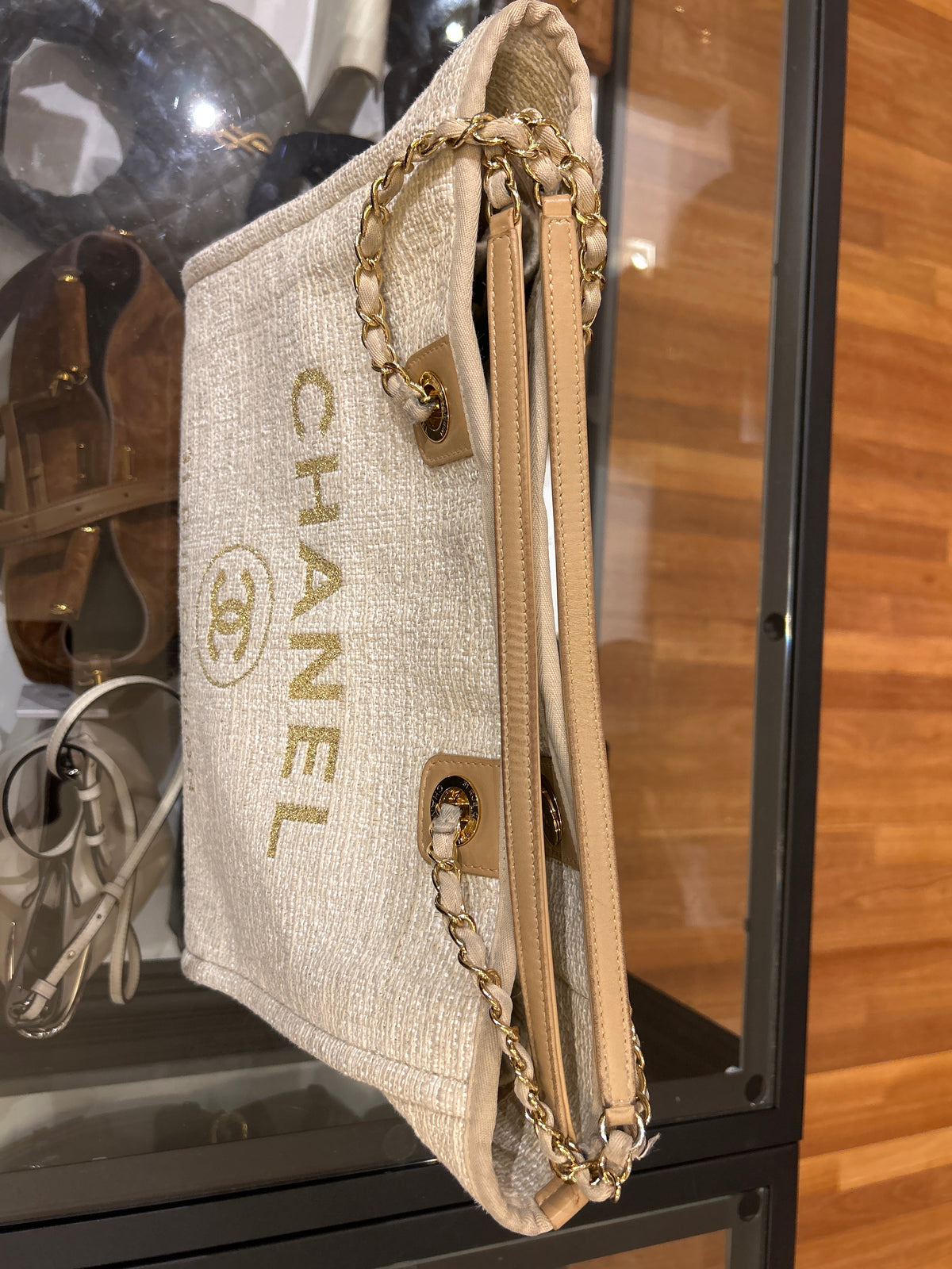 Chanel Deauville Tote Bag - Light Beige