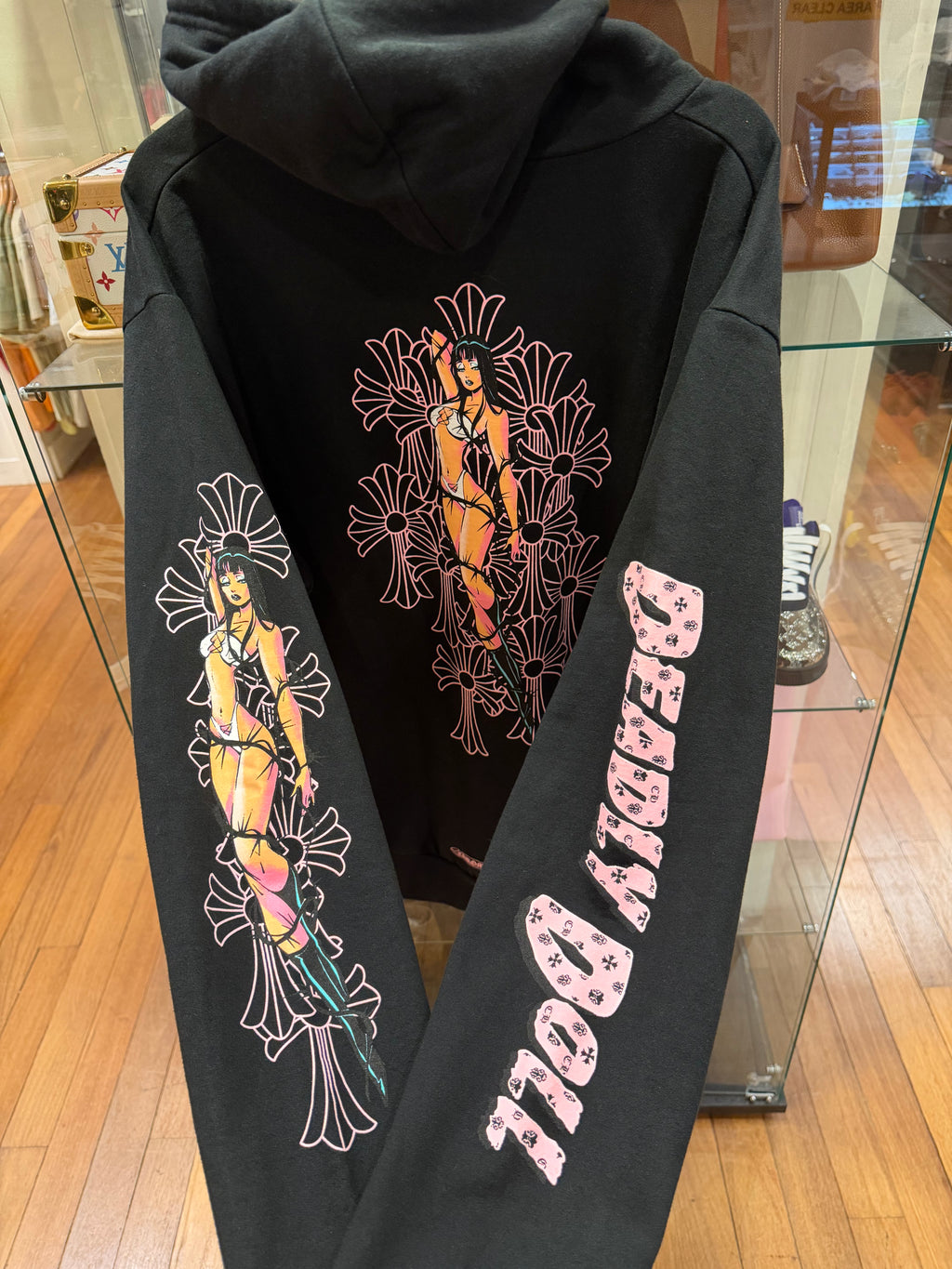 Chrome Hearts Deadly Doll Zip Up Hoodie - Black