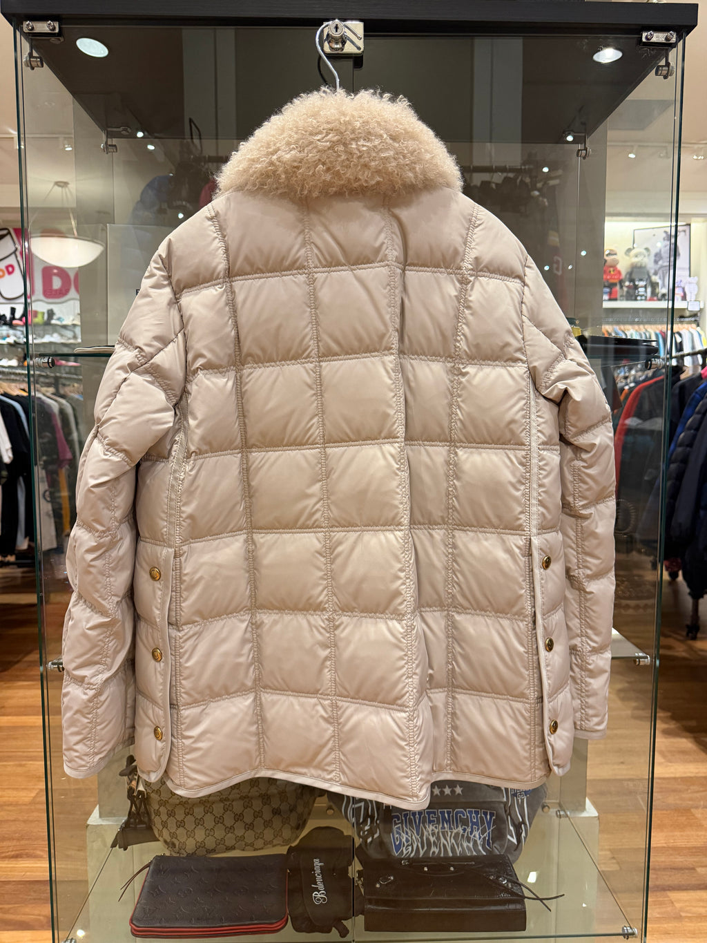 Moncler Cygnes Down Quilted Jacket - Beige (Women’s)