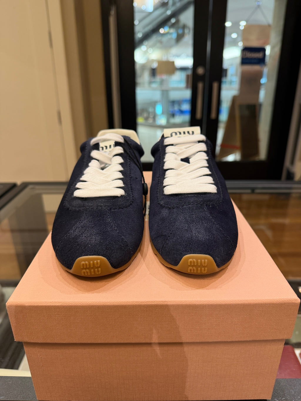 Miu Miu Plume Suede Sneakers