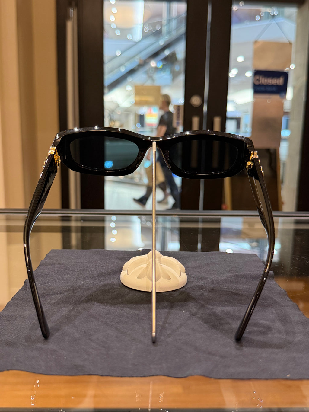 Miu Miu Mu O9WS Sunglasses In Black & Gold