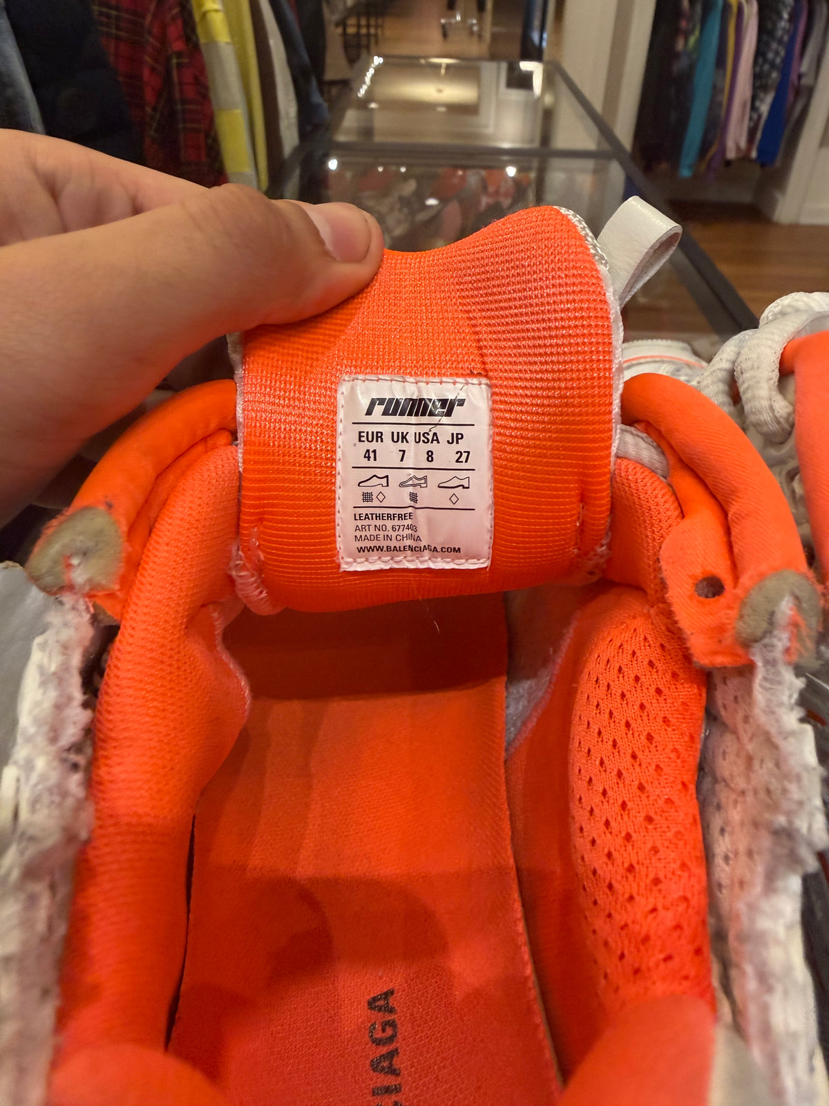 Balenciaga Runner - White/Orange