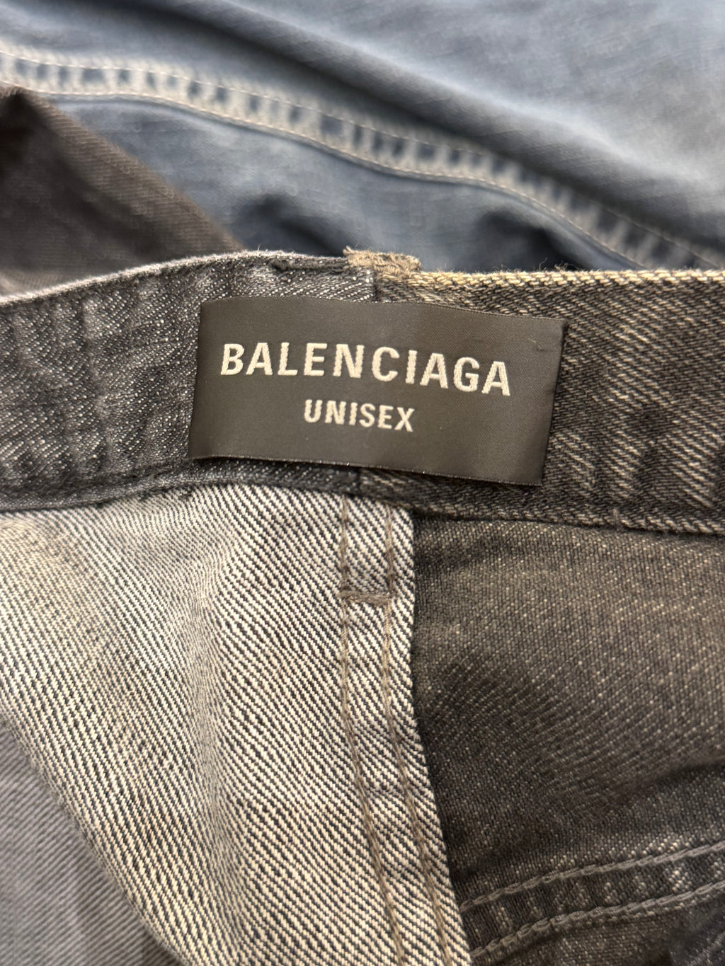 Balenciaga Split Panel Leg Denim Jeans