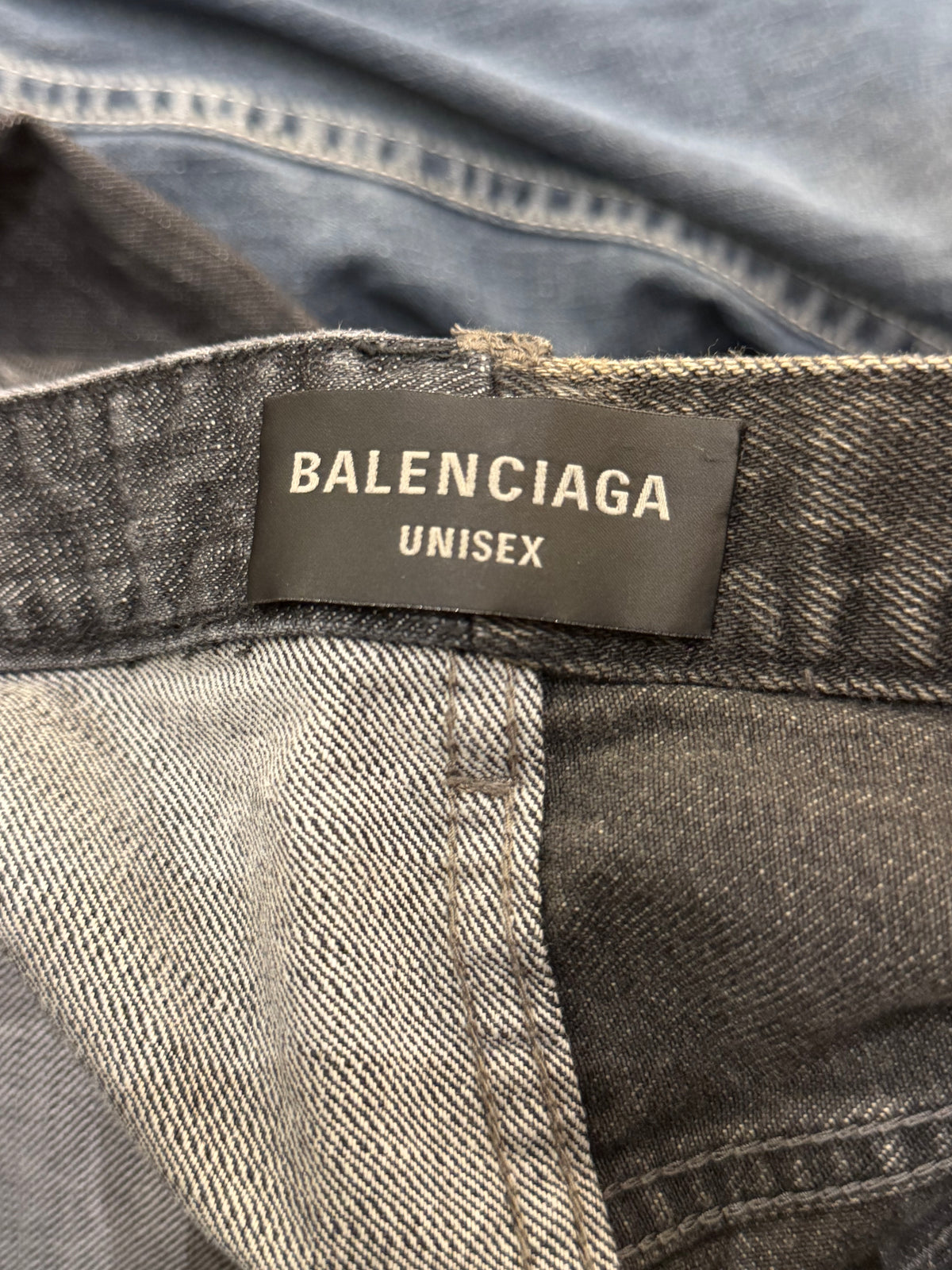 Balenciaga Split Panel Leg Denim Jeans