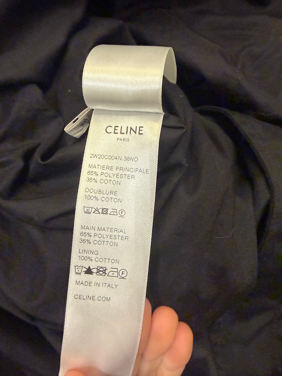 Celine Hooded Long Parka Jacket