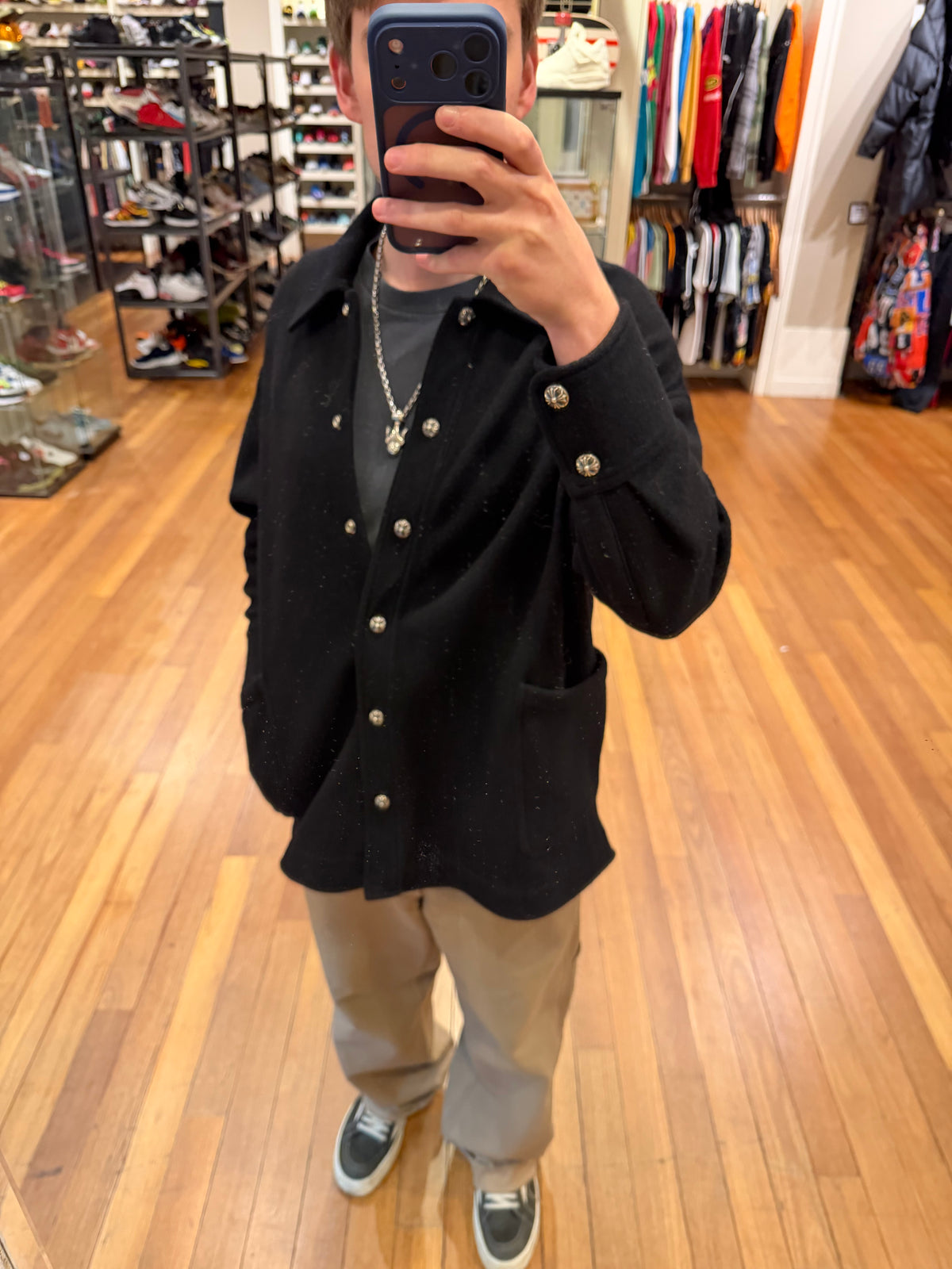 Chrome Hearts ‘Lola’ Wool Peacoat
