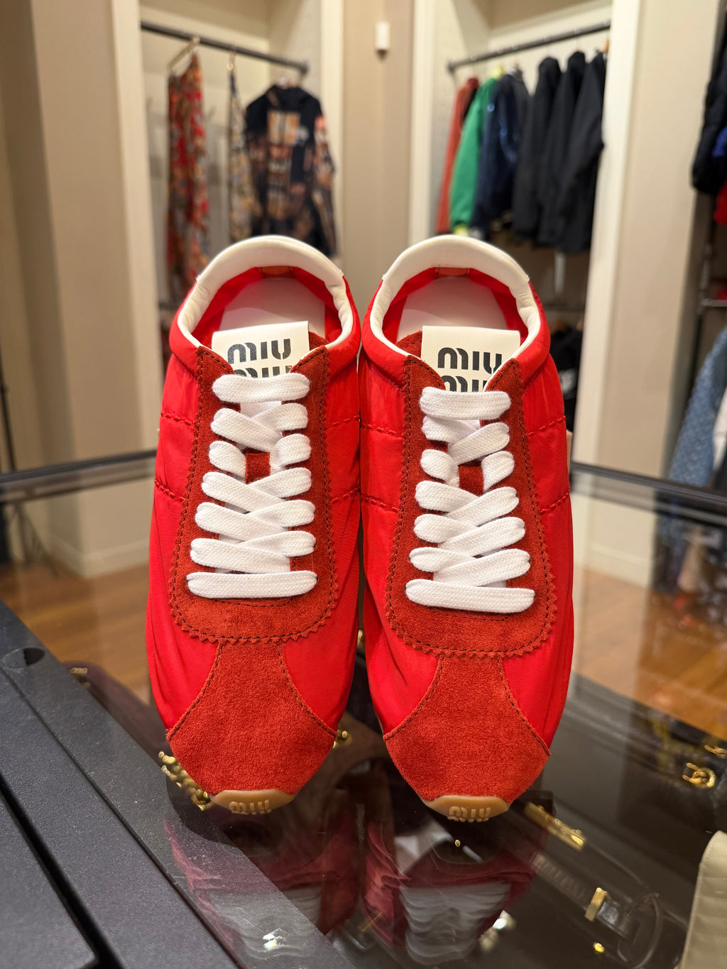 Miu Miu Low Top Nylon Suede - Ross