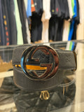 Gucci Interlocking GG Belt - Navy
