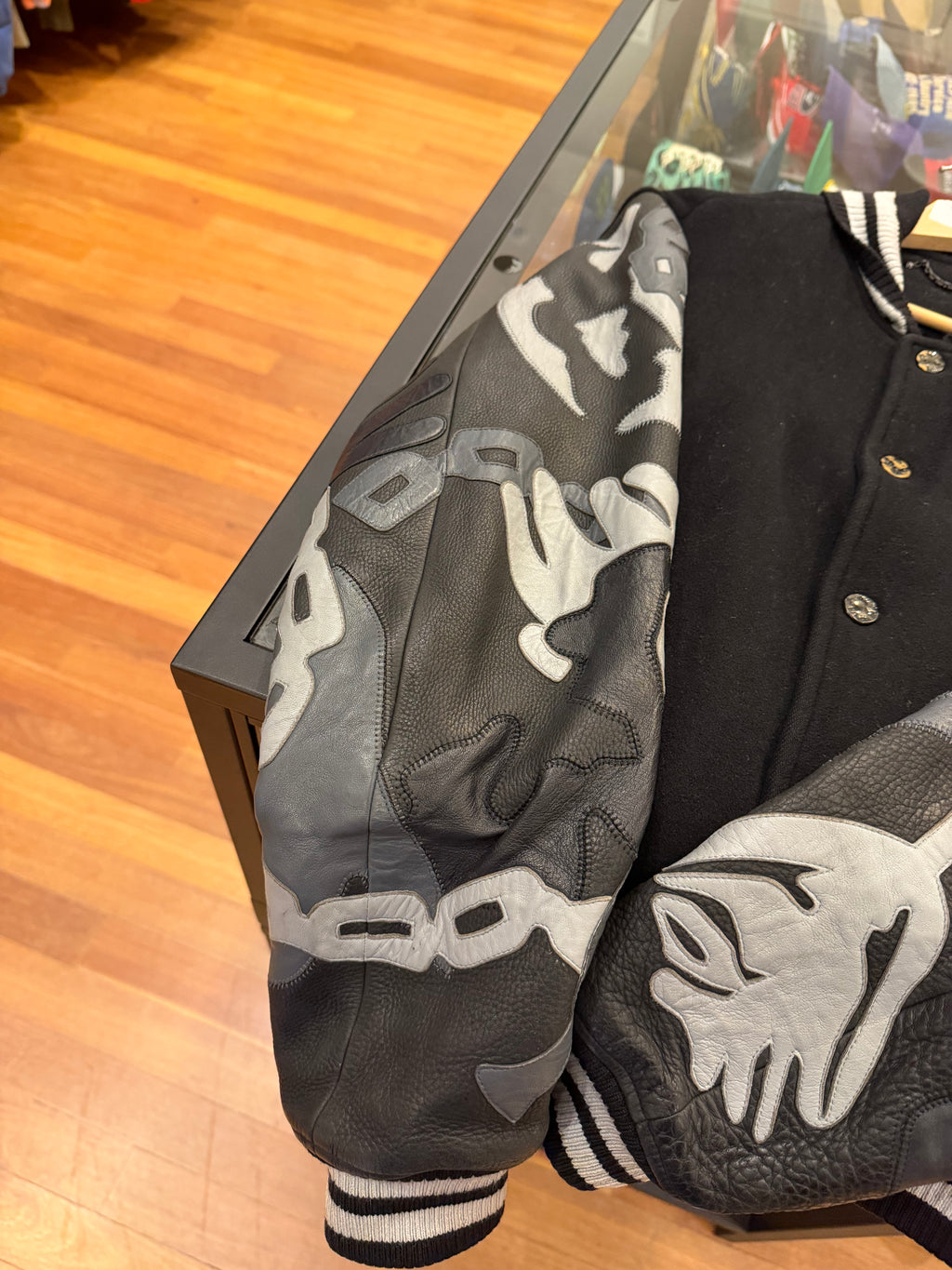 Louis Vuitton Camo LV Patch
Varsity Jacket - Black