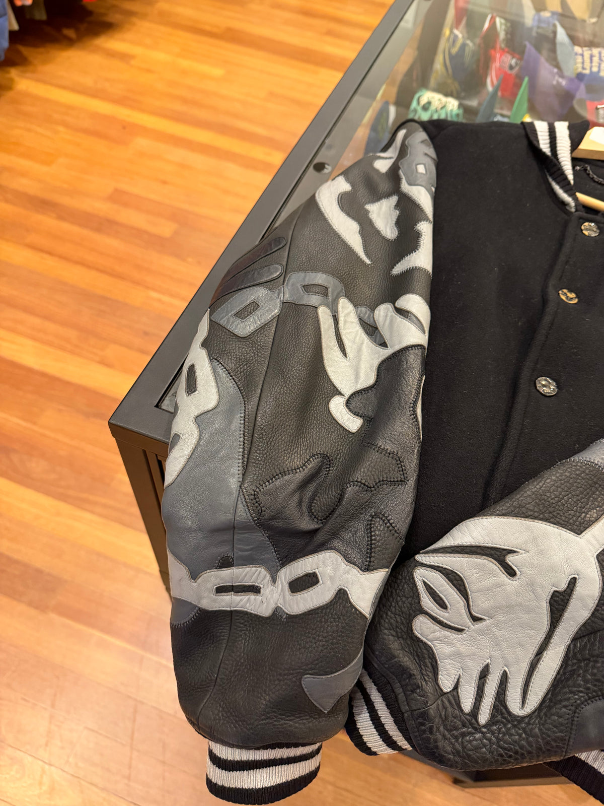 Louis Vuitton Camo LV Patch
Varsity Jacket - Black